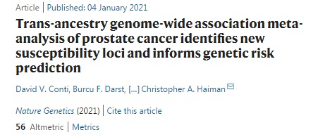 有史以来规模最大、种类最多的前列腺癌遗传学研究